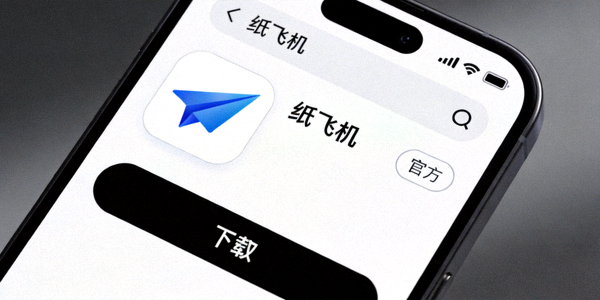 App Store中搜索纸飞机软件后的结果页面截图，显示官方应用和下载按钮